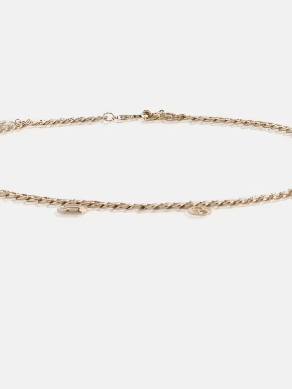 Devil Wears Prada Gold-Tone Twisted Chain Charm Belt